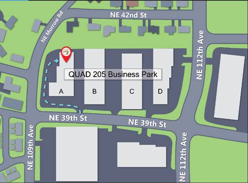 map of nw sign solutions location in Vancouver WA