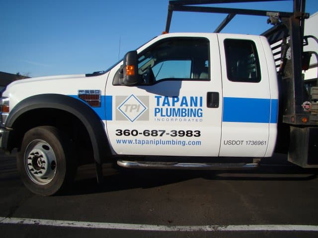 Tapani Plumbing Truck Wrap Advertise